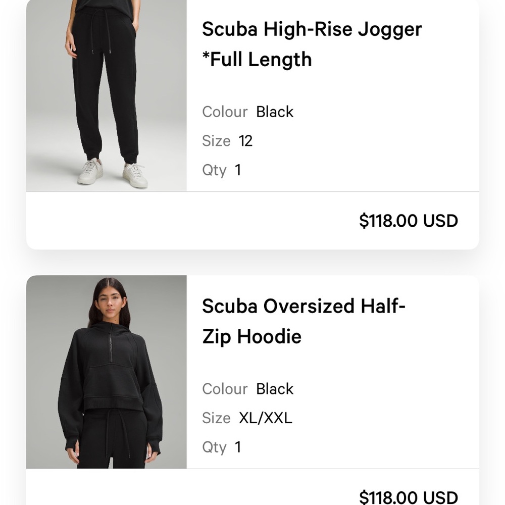 Lululemon Scuba Set